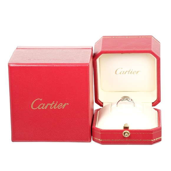 CARTIER 18k Silver Diamond Ring